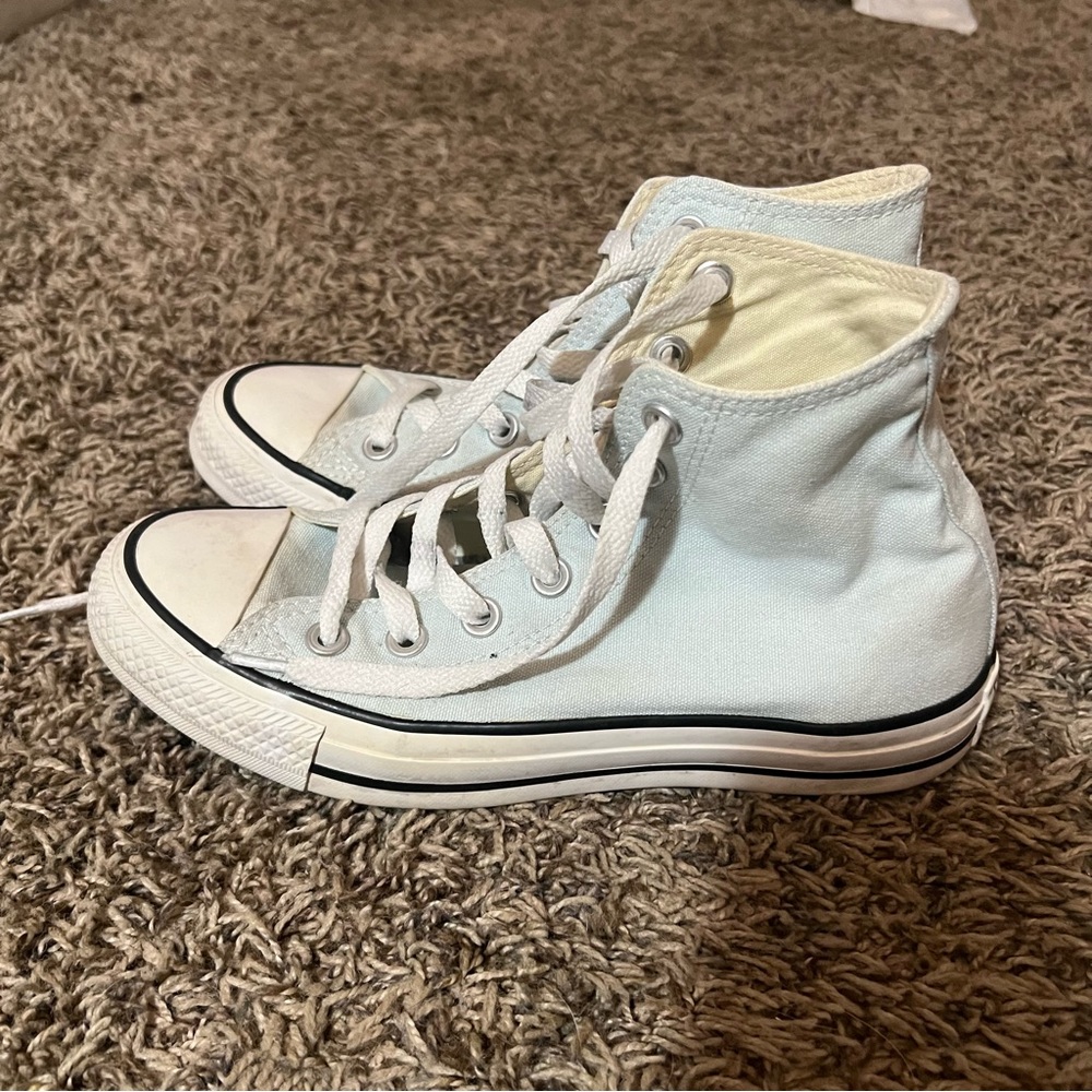 Light Blue High Top Converse!
